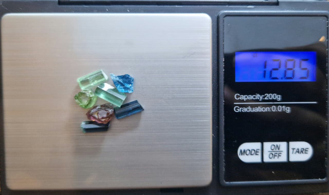 12.85 ct  Mix Tourmaline From Nigeria